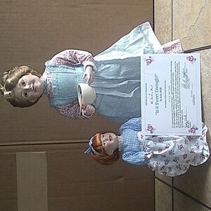 Vintage Danbury Mint Porcelain Dolls with Certificate